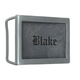 Gray Suede Belt Buckle