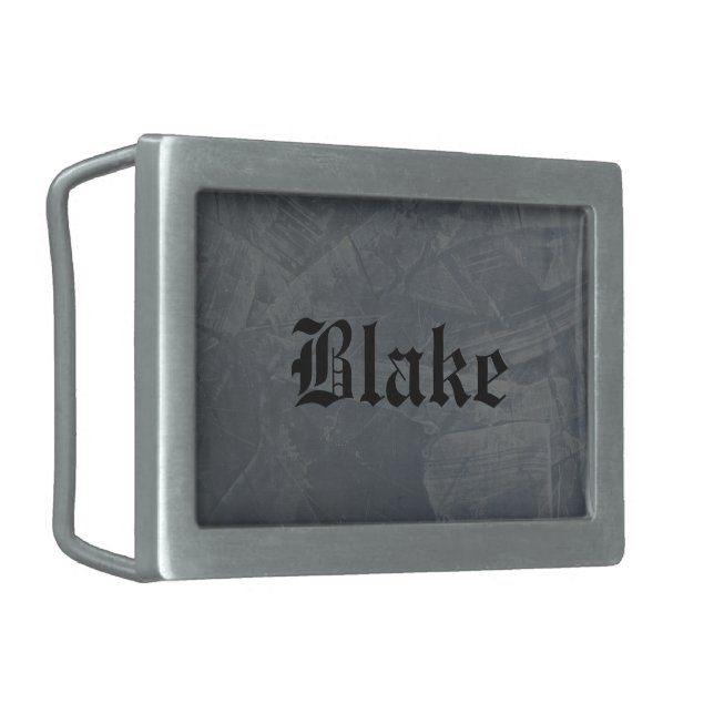 Gray Suede Belt Buckle (Front Left)