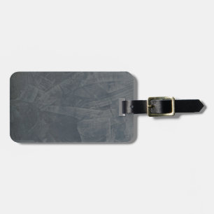 Gray Suede Luggage Tag