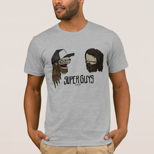Gray Super Guys T-Shirt (Front)