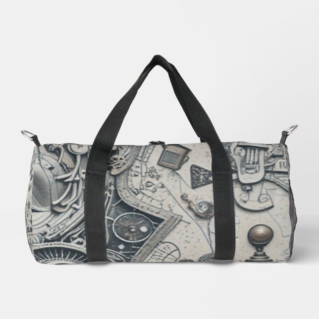 Gray Surialism Duffle Bag (Front)
