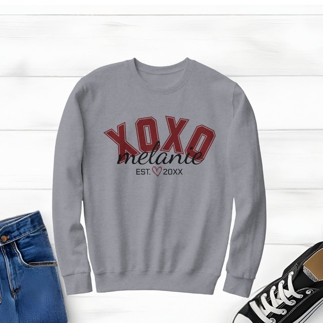 Gray Sweatshirt with University and Script Type (Creator Uploaded)