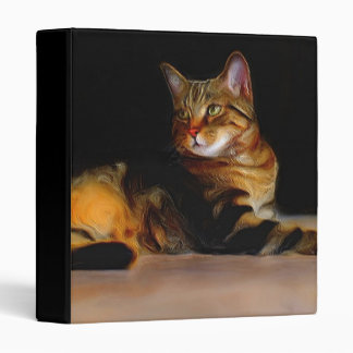 Gray Tabby cat binder