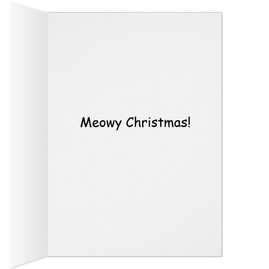 Gray tabby cat Christmas card (Inside (Right))