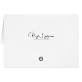 Gray Tabby Cat Funny Birthday Cards (Back Horizontal)
