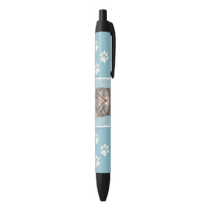 Gray Tabby Cat Painting - Cute Original Cat Art Pen