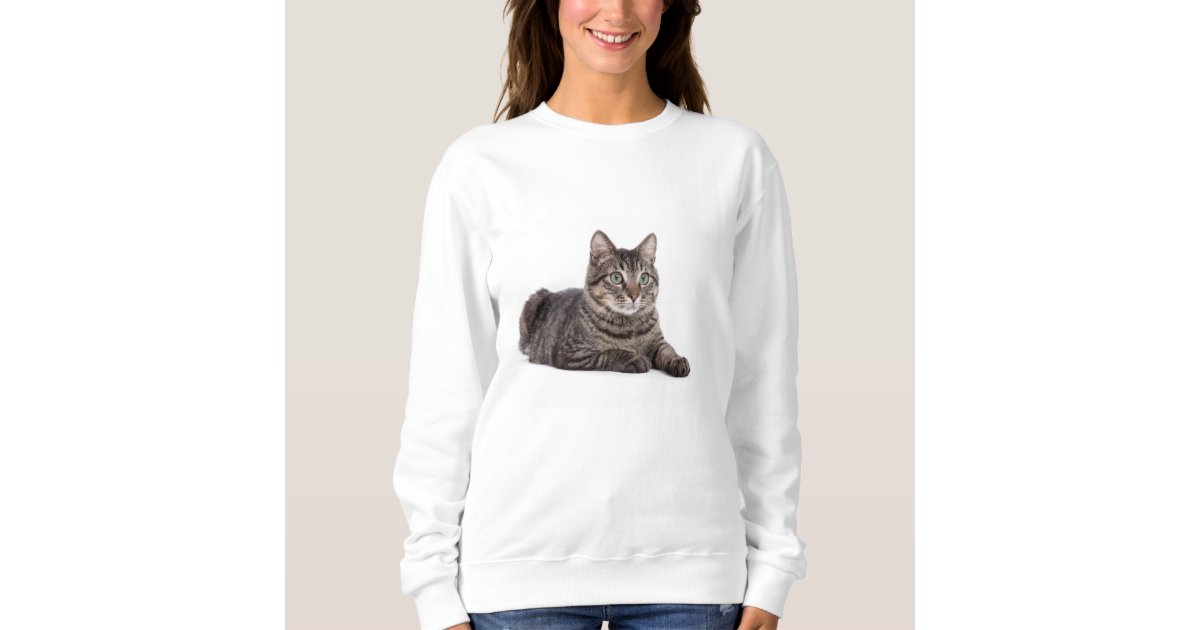 Gray Tabby Cat Sweatshirt Zazzle