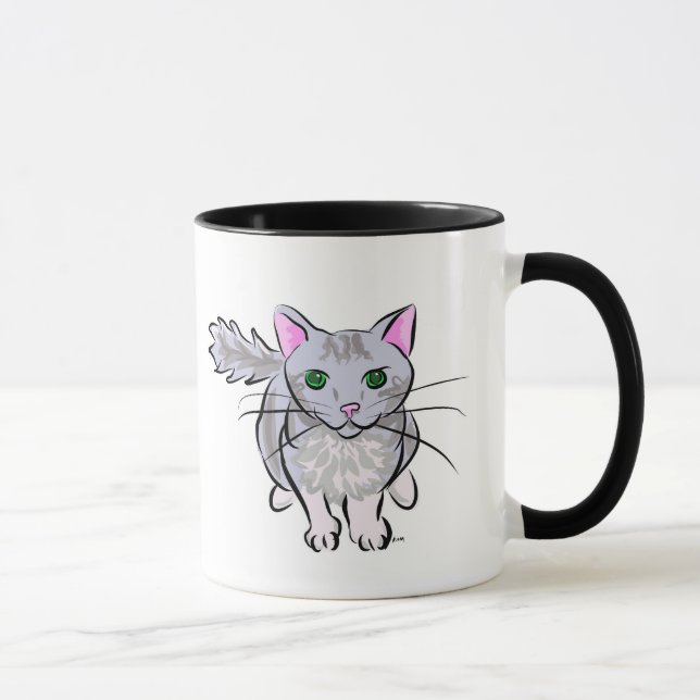 Gray Tabby Mug (Right)