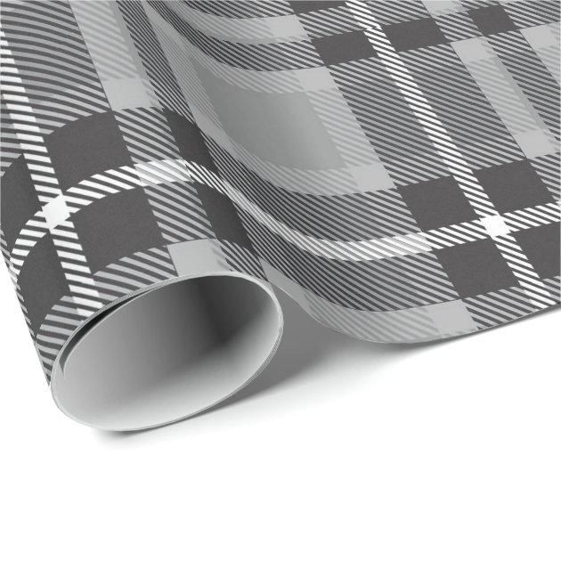 Grey tartan wrapping paper new arrivals