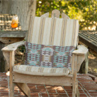 Gray Taupe Brown Red Turquoise Blue Tribal Art
