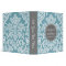 Gray & Teal Blue Damask Pattern Wedding