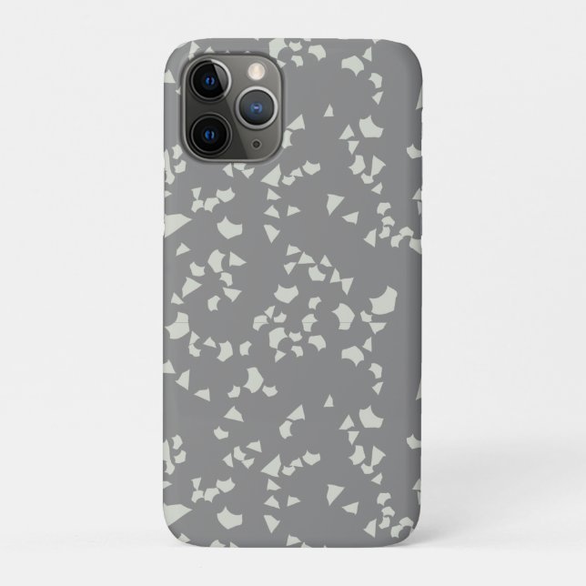 Gray terrazzo Minimal modern  Case-Mate iPhone Case (Back)