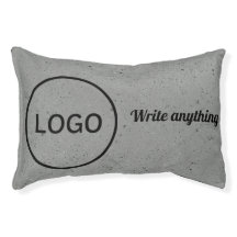 Gray Terrazzo Speckled Pattern Pet Bed Pillow