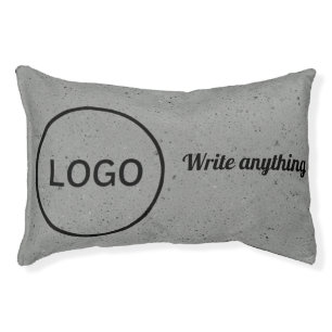 Gray Terrazzo Speckled Pattern Pet Bed Pillow