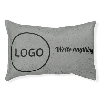 Gray Terrazzo Speckled Pattern Pet Bed Pillow