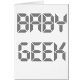 Gray Text Baby Geek (Front)