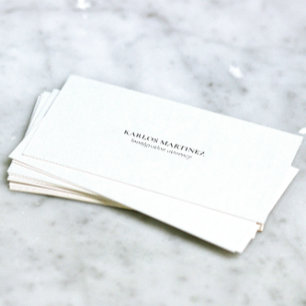 Gray Text On White Immigration Attorney Business Card