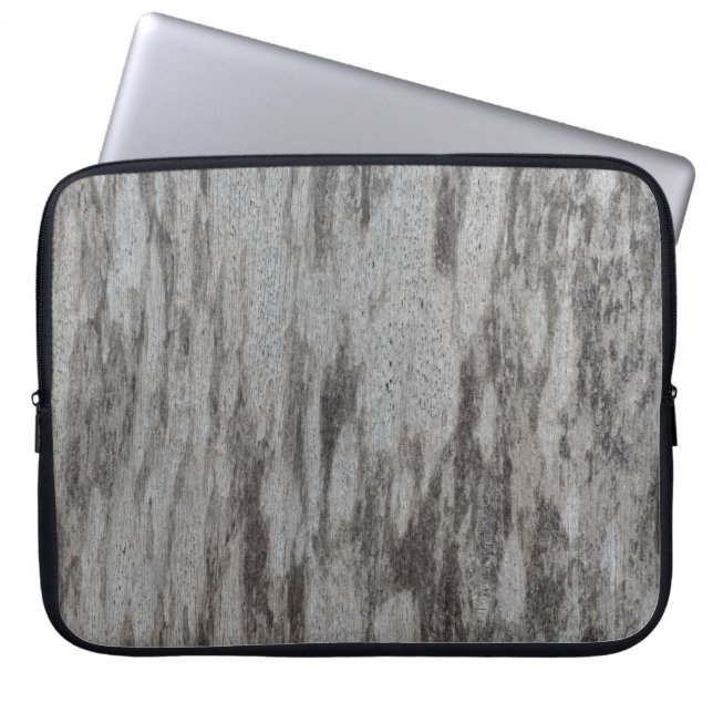 Gray textile laptop sleeve (Front)