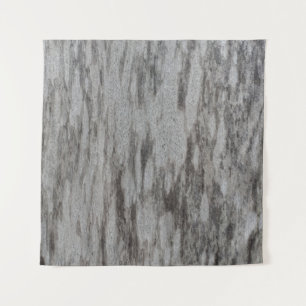 Gray textile tapestry