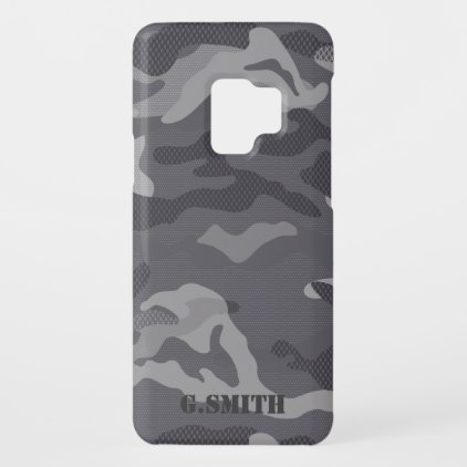 Gray Texture Camouflage. Camo your Case-Mate Samsung Galaxy S9 Case