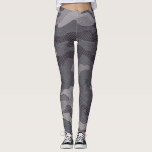 Gray Texture Camouflage. Camo your Leggings