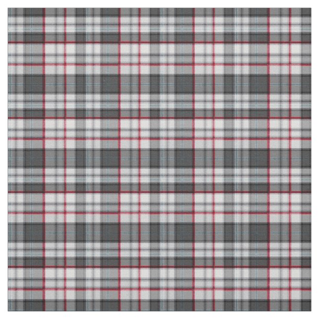 Gray textured tartan plaid  fabric (Swatch)