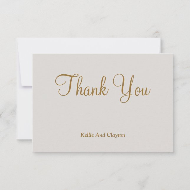 Gray Thank You Cards (Front)