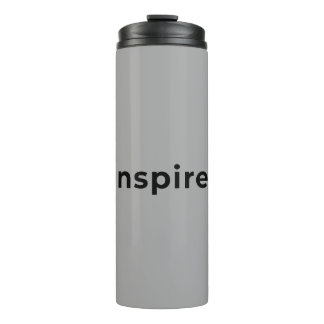 Gray thermal tumbler
