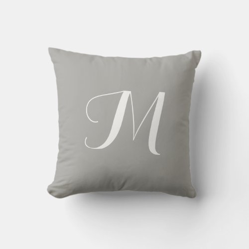 Gray Throw Pillow _ Silver Throw Pillow