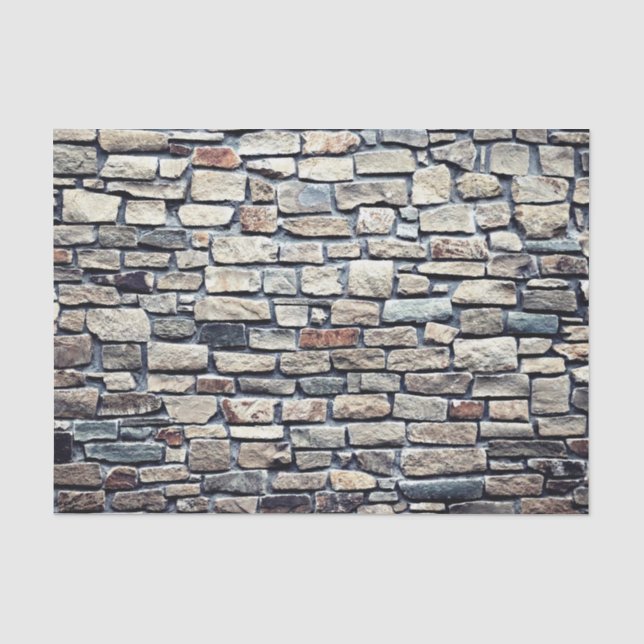 Gray tile wall tissue paper (Front)