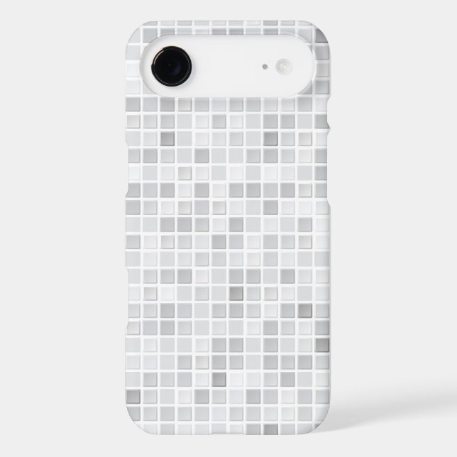 Gray Tiles Pattern Case-Mate iPhone Case (Back)