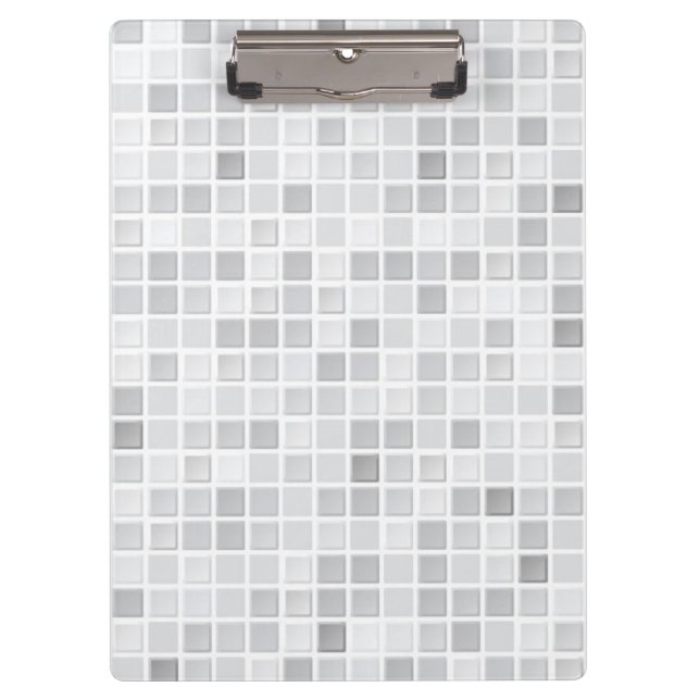 Gray Tiles Pattern Clipboard (Front)