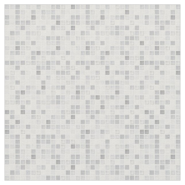 Gray Tiles Pattern Fabric (Close Up)