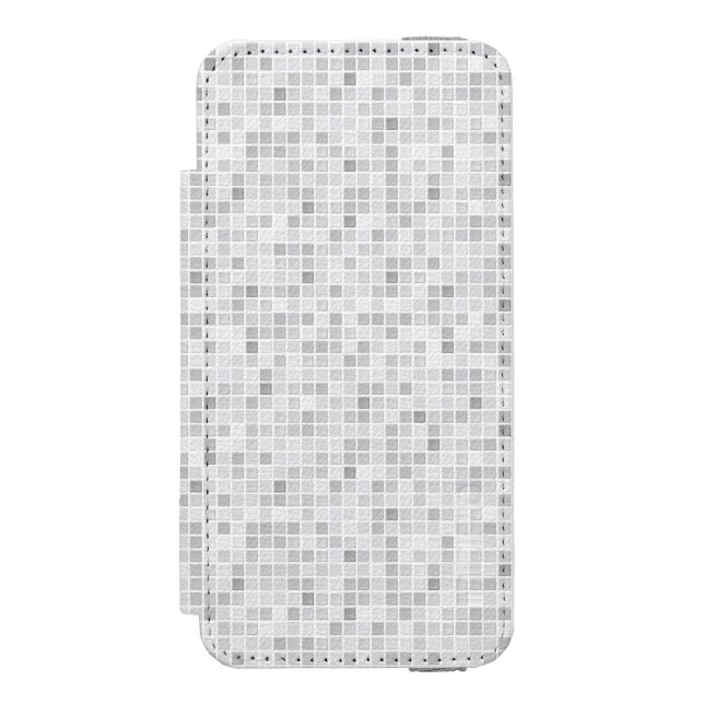 Gray Tiles Pattern Incipio iPhone Wallet Case (Folio Front)