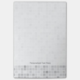 Gray Tiles Pattern Post-it Notes