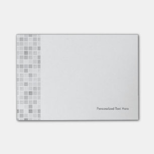Gray Tiles Pattern Post-it Notes