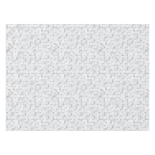 Gray Tiles Pattern Tablecloth (Front (Horizontal))
