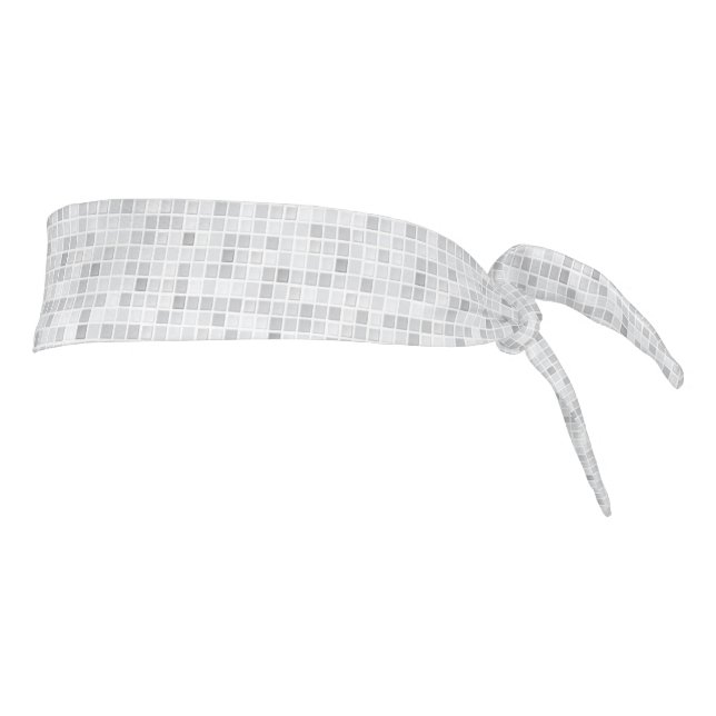 Gray Tiles Pattern Tie Headband (Rotate 90)
