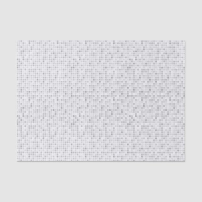 Gray Tiles Pattern Tissue Paper (Front)