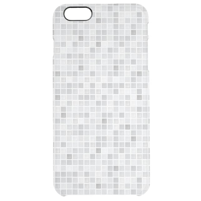 Gray Tiles Pattern Uncommon iPhone Case (Back)