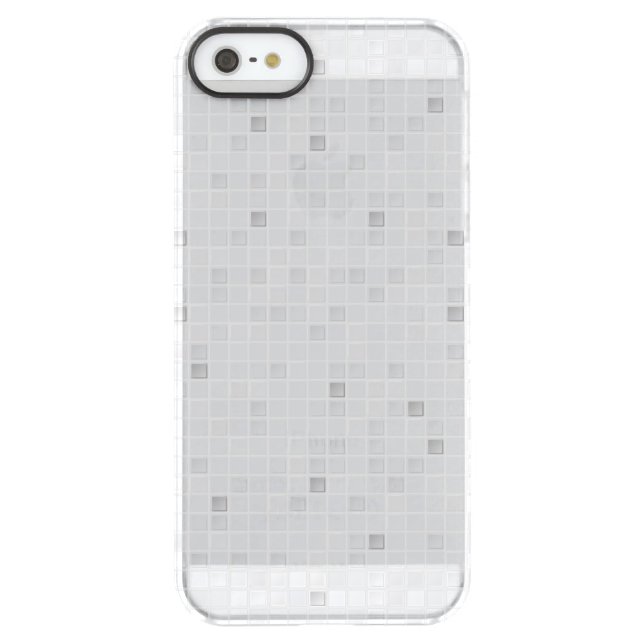 Gray Tiles Pattern Uncommon iPhone Case (Back)