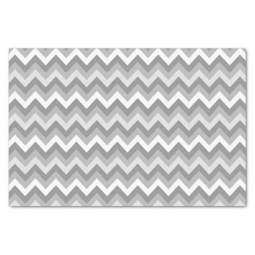 Gray Toned Chevron Background Tissue Paper