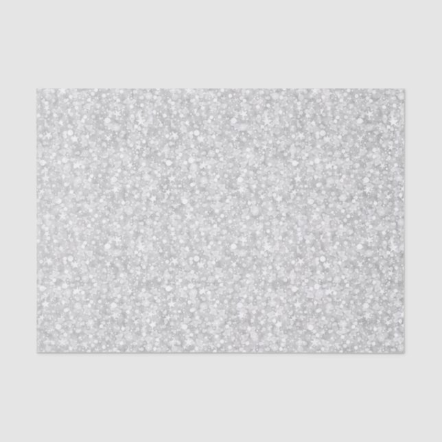 Gray tones glitter and sparkles texture tissue paper (Front)