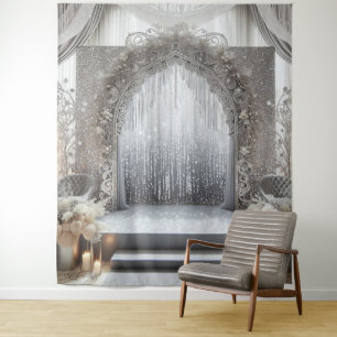 Gray Tones Hanging Tapestry for Photos