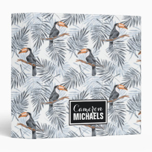 Gray Toucan Add Your Name Binder