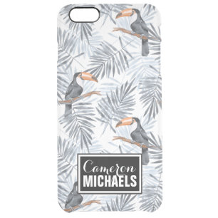 Gray Toucan Add Your Name Clear iPhone 6 Plus Case