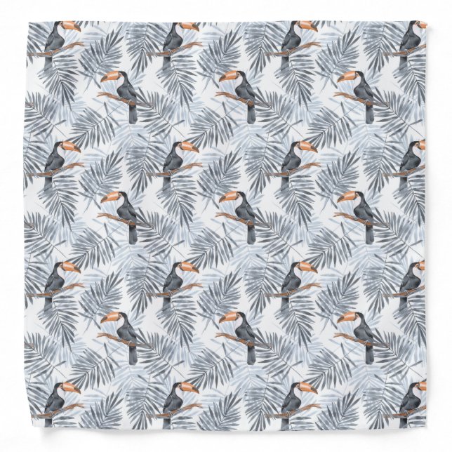 Gray Toucan Bandana (Front)