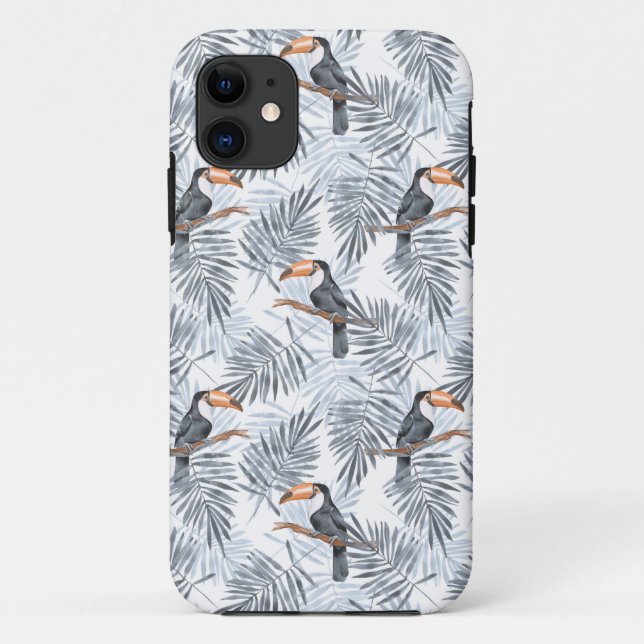 Gray Toucan Case-Mate iPhone Case (Back)