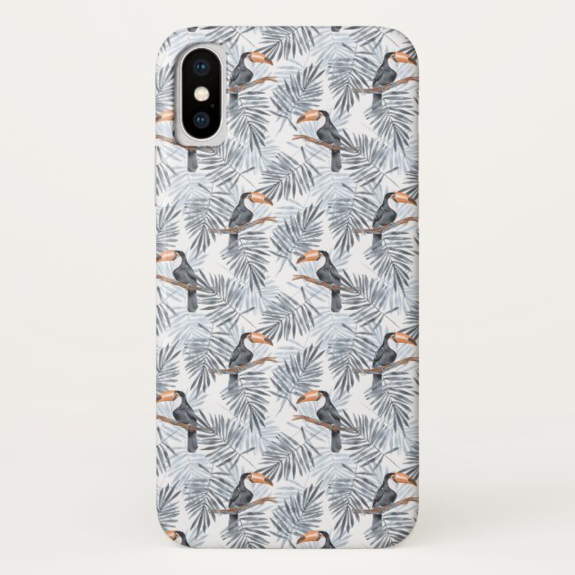 Gray Toucan Case-Mate iPhone Case (Back)