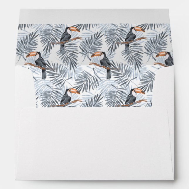 Gray Toucan Envelope (Back (Bottom))